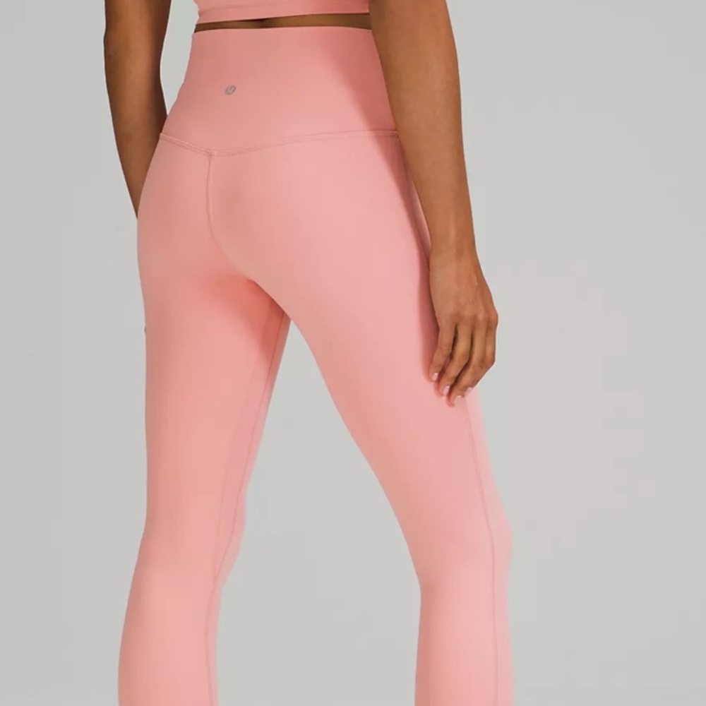 Lululemon Wunder Under Bleached Coral Leggings